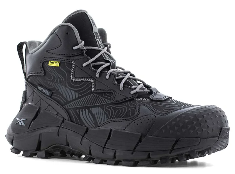 Reebok Work Men's Zig Kinetica Edge II CT Met Guard EH WP - Black / M / 4